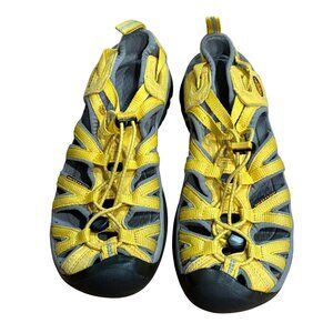 Keen Newport H2 Yellow/Grey Mens Sandals Size 9 Water-Resistant Adventure Shoes